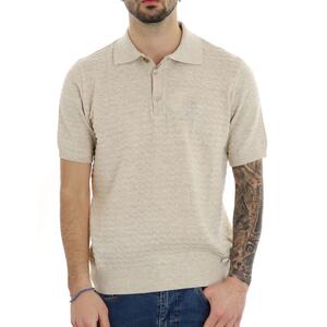 POLO IN MAGLIA BEIGE